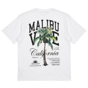 Camiseta Oversize Malibu con Estampado Urbano